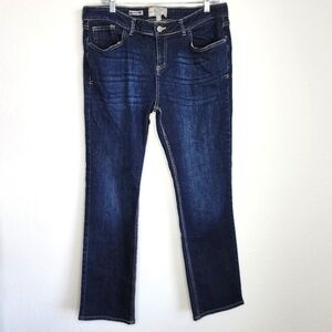 Fat Face Denim Straight Jeans Dark Wash 12R